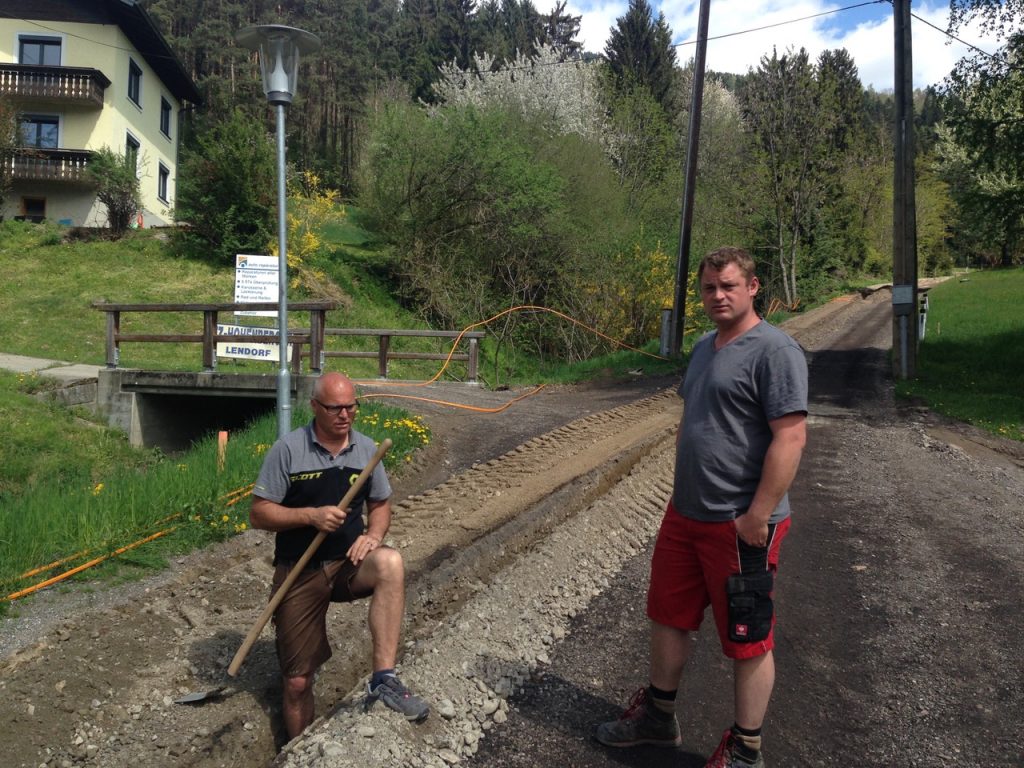 unsere Mitarbeiter auf der Baustelle